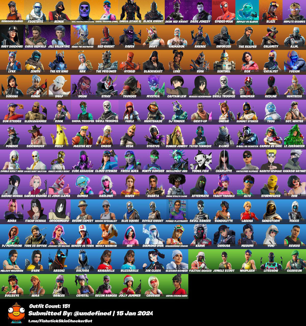 Og Renegade Raider + Og Ghoul Trooper + Og Skull Trooper + Ikonik + Inactive Last Match 2500 Days Psn/Xbox Linkable [VERIFIED/UNVERIFED]